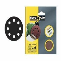 Hook & Loop Sanding Discs 125mm Coarse 50G (Pack 15)